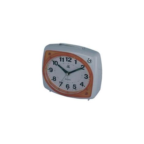 SVEGLIA OVAL ARANCIO Movimento silenzioso 2 batterie AA non incluse FER-259637