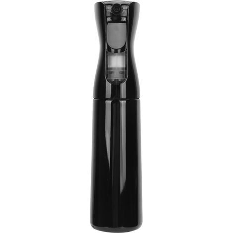 Bouteille spray noir 300ml vide pour coiffure, jardinage & nettoyage - brumisateur d'eau réutilisable. (1/5)