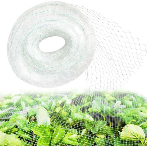 Filet de Protection Chat,3  10m Protection Fenêtre Chat sans Percer,Filet Volière,Maille Carrée de 2.5cm, Réutilisable,Léger Et Durable,pour Jardin,Balcons,Potagers,Vergers,Fermes(Blanc) (1/5)