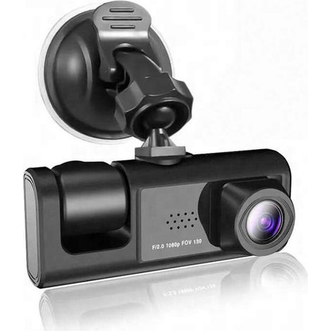 Dash cam DVR surveillance de voiture triple caméra écran 2" vidéo Full HD 1080