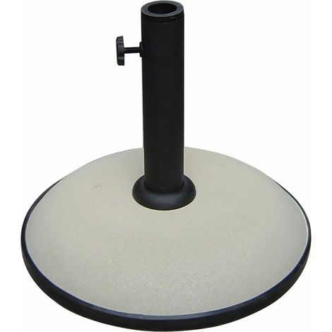 Marbueno Base Sombrilla Redonda Cemento 36x29,5 cm 11KG Blanco (1/2)