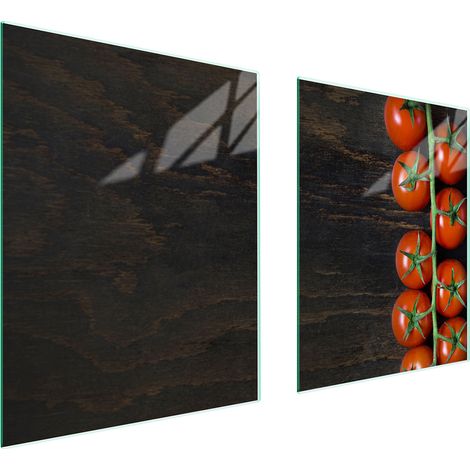 GLASSCHUTZPLATTE FÜR HERD 85x52 TOMATEN (1/5)