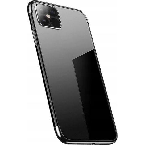 Cover trasparente in gel con cornice metallica per Xiaomi Redmi Note 11 Pro 5G / 11 Pro nera (1/5)