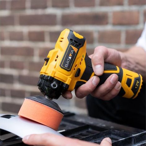 12V Battery-Powered Polishing Machine with Eccentric Grinder (Battery and Charger Not Included) (1/5)