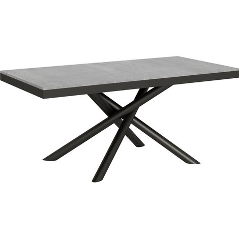 Tavolo "Barletta" allungabile in legno per sala da pranzo -Allungabile fino a 284 cm / Cemento (1/5)