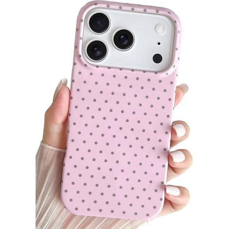 Coque pour iphone 18 Pro,Jolie Coque pour à Pois,Rose (1/5)
