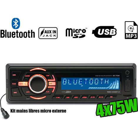 Coche Calibre RMD046BT-2 75W x 4 - Bluetooth - RDS / USB / SD / MP3 / AUX / FM (1/4)