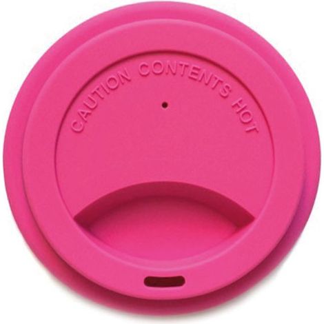 Tapa de silicona rosa para vasos Jack N' Jill, 12 cm de diámetro