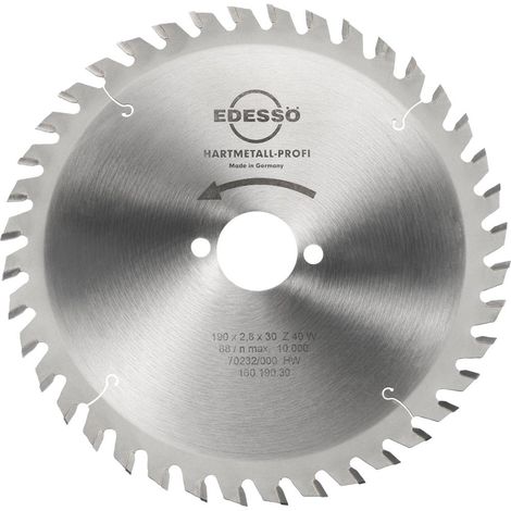 EDESSÖ Kreissägeblatt HW Profi 190 x 2,8 x 30 Z40W (1/3)