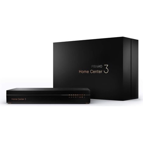 FIBARO FGHC3 EU/UK Home Center 3 Z-Wave Plus Smart Home Hub, Smart Home Management System, Nero (1/5)