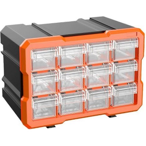 Boîte de rangement pour outils et quincaillerie, compartiments pour écrous, boulons et vis. (1/5)