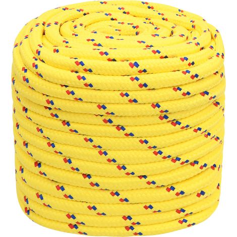 Mehrzweck-Allzweckseil 18 mm 50 m Gelb PP 1995 kg Max. Traglast vidaXL