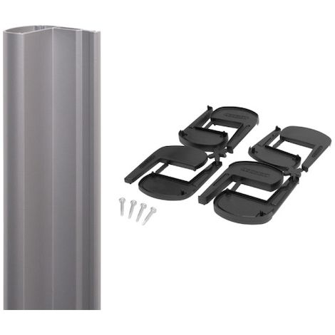 Bandeau de finition pour ventouses MAG-3000 et MAGMAG 3000 - argent - LOCINOX