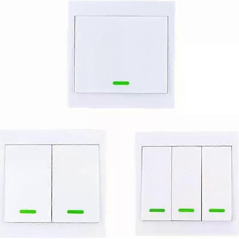 86 Wandpanel-Funkfernbedienungssender 1 2 3 CH Kanal Klebe-RF TX Smart Home Wohnzimmer Schlafzimmer 315 / 433 MHz (1/4)