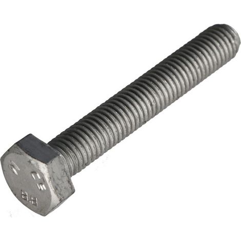 Vis métaux Tête hexagonale TH M8X70 Classe 8.8 Acier brut Géomet 500A