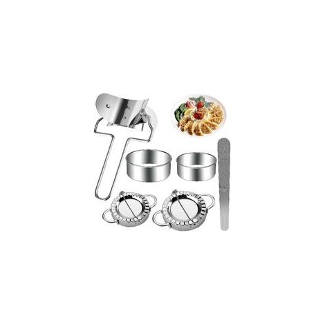 6 moldes para empanadillas de 9,5/7,5 cm, moldes de acero inoxidable para empanadas, ravioles, pierogi y pasteles.