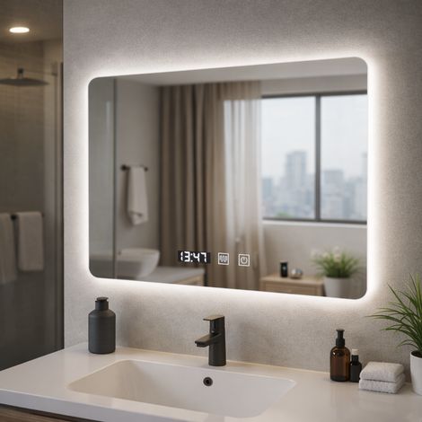 Miroir LED 80x60 Desembuage Gradable Temperature Lumiere Gradable (1/5)