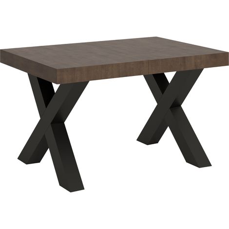 Tavolo "Perugia" allungabile in legno per sala da pranzo -Allungabile fino a 234 cm / Noce (1/4)