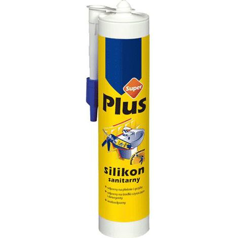 Super plus silicone sanitario 280ML bianco - SIL S SU BI