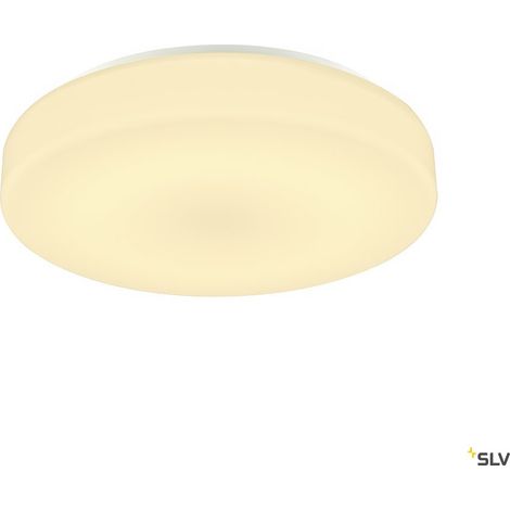 Appliques intérieures LED LIPSY 40 Drum applique et plafonnier intérieur blanc LED 18W 3000/4000K v - SLV 1002940 (1/5)