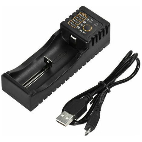 Chargeur de Batterie Universel pour Piles AA AAA 18650 18350 10440 14500 16340, Compatible avec Batteries Rechargeables Li-ion Ni-MH 1.2V 3.7V 3.2V 3.85V (1/5)