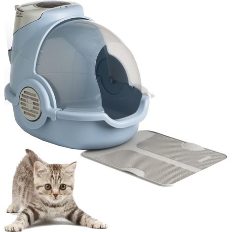 Lettiera per gatti antiodore toilette con filtro e paletta oster (1/3)