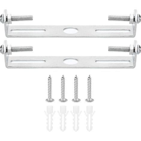95mm Ceiling Plate Kit, 2 Sets Fixture Brackets, Steel Cross Bar for Wall Hanging Home Office with Screws, Washers and Nuts (1/5)