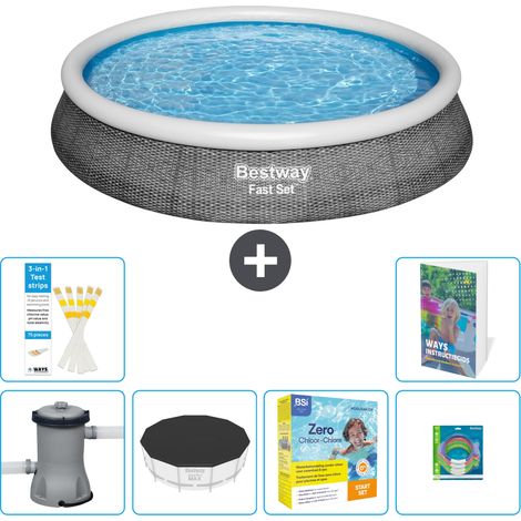Bestway Piscina Bestway Fast Set Rotonda - 396x84 cm - 7-pezzi  S231
