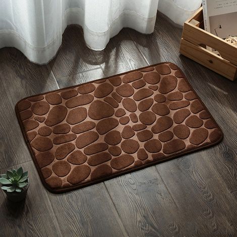 Doux et agréable au toucher - moelleux et confortable - antidérapant - élastique - séchage rapide - marron（4060cm）