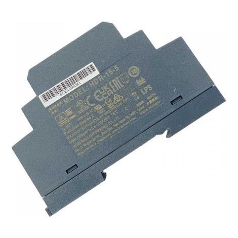 MW MEAN WELL HDR-15-5 Alimentatore Guida DIN Ultra Slim 12W 5V 2,4A Input 220V e 110V