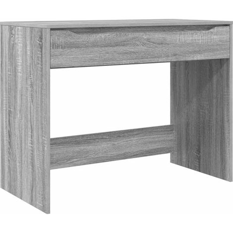 Desk with Drawer Grey Sonoma 100 x 50 x 78 cm Engineered Wood vidaXL