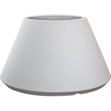 Vase d'extérieur/intérieur Stromboli blanc diamètre 60×35 cm en résine (1/4)
