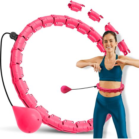Hula hoop snellente con peso regolabile e borchie intelligenti (1/5)