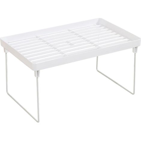 Étagères d'armoire de cuisine, étagère de rangement d'armoire, étagères empilables pour garde-manger, étagère de placard avec conception de drainage, multifonctionnelle pour (L) (1/5)