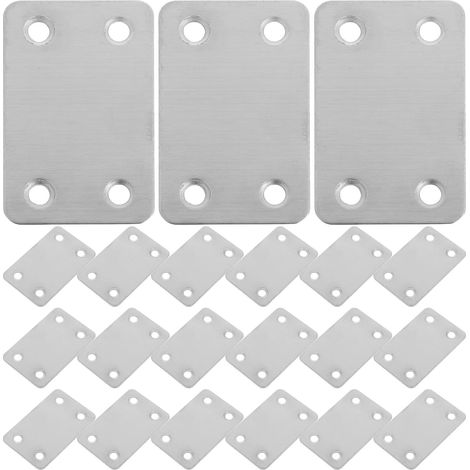 Équerres plates en acier inoxydable plaque de jonction (1/5)