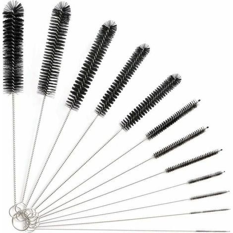 Lot de 12 goupillons pour nettoyer les pipes, les bouteilles en verre, les biberons, les théières, les claviers, etc. - Voir (1/4)