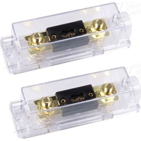100A Porte-fusible ANL 100A ANL Fusible Lame d'or Voiture Automobile l'audio Puissance sécurité protéger plaqué pour Calibre 0 2 4