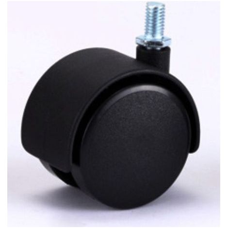 roulettes pivotantes Roue en Nylon sans Frein 40 mm M8 4 Pack (1/3)