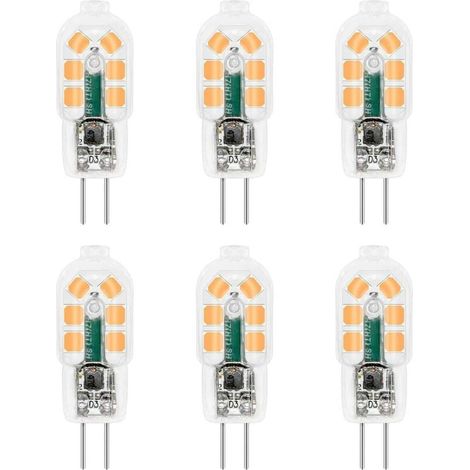 Led Bulb - E14 Base - 2700 K - 4 W - 400 Lm - Transparent Crystal Cover - For Chandelier And Decorative Lamp - 6 Pieces (1/5)