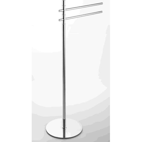 Asta porta asciugamani bagno verticale con 2 posti