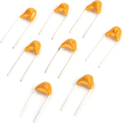 Kit de 480 condensateurs céramiques, 24 valeurs de 10pF à 10µF, pour réparations électroniques et circuits imprimés (1/5)