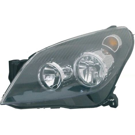 Phare avant gauche H7/H1 fond noir Opel Astra H phase 1 2004-2007