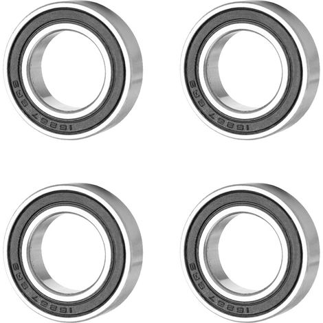 4 roulements à billes à gorge profonde étanches en caoutchouc 15267-2RS, 15 x 26 x 7 mm (1/5)