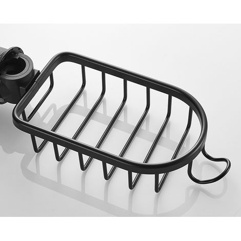 Porte-panier en maille en aluminium spatial, support de barre de douche, porte-torchons, porte-éponges (1/4)