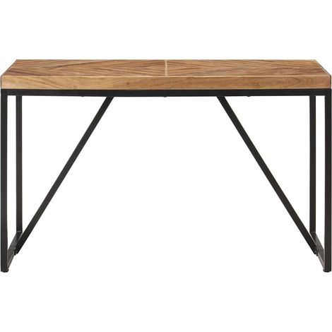 Maison Exclusive - Esstisch 120x60x76 cm Massivholz Akazie und Ma (1/5)