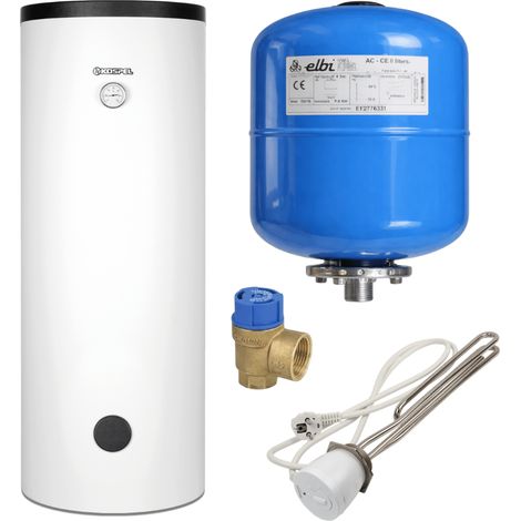 Pack Préparateur ECS SW 140 L + Vase d'expansion 8 L + Résistance électrique 2kW + Soupape sanitaire