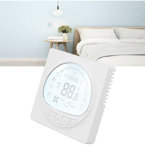 Thermostat de chauffage à eau 220 V, régulateur de température pour chauffage au sol avec fonction de communication 485, système de contrôle centralisé 6606RH (1/5)