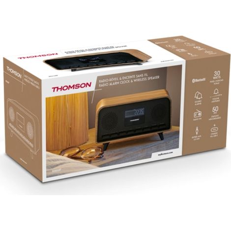 Altavoz Vintage Thomson con Radio Reloj Despertador
Decididamente en sintonía con los tiempos, este magnífico altavoz Bluetooth con radio y despertado