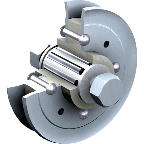 Mantion – Galet flasque acier 1002 pour portail coulissant – Conception robuste – Guidage fluide et silencieux – Installation rapide et facile