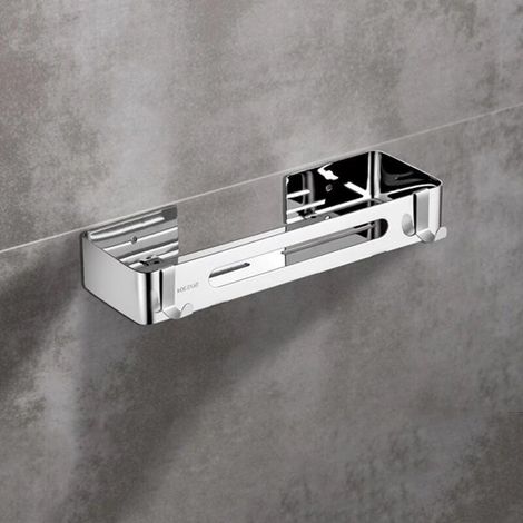 Étagère triangulaire de salle de bain en acier inoxydable, étagère carrée (1/5)